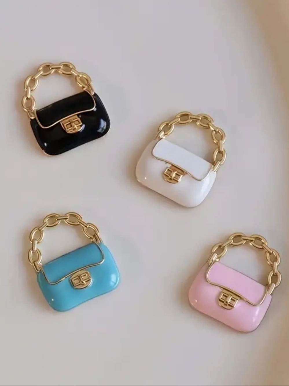 2 Pcs Stylish Mini Chain-Handle Women’s Bag - Multiple Colors